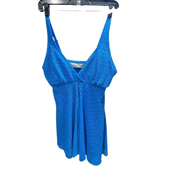 Alisha Levine Swimwear One Piece Diamond Pattern Swim Dress - Picture 4 of 13